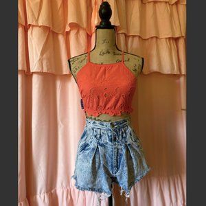 Free People eyelet halter